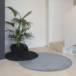 Tapis Rond Gris Pas Cher 150cm 200cm 250cm Tapis Chic