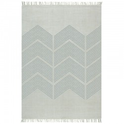 GRI224 tapis design géométrique moderne à poils courts gris blanc noir