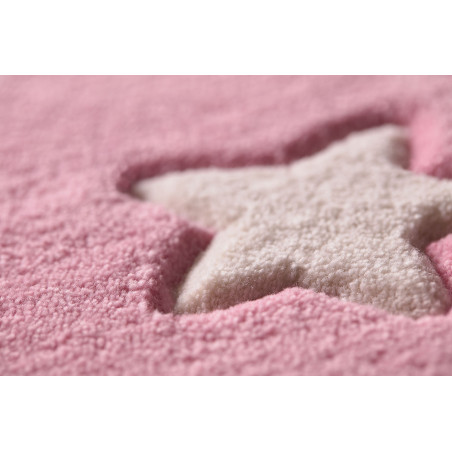 Tapis Pour Enfant Ciel Etoilé Rose Tapis Chic