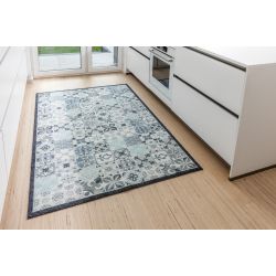 Tapis D Entree Lavandou Motifs Bleu Tapis Chic