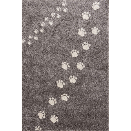 Tapis Chambre Enfant Pattes De Chat Marron