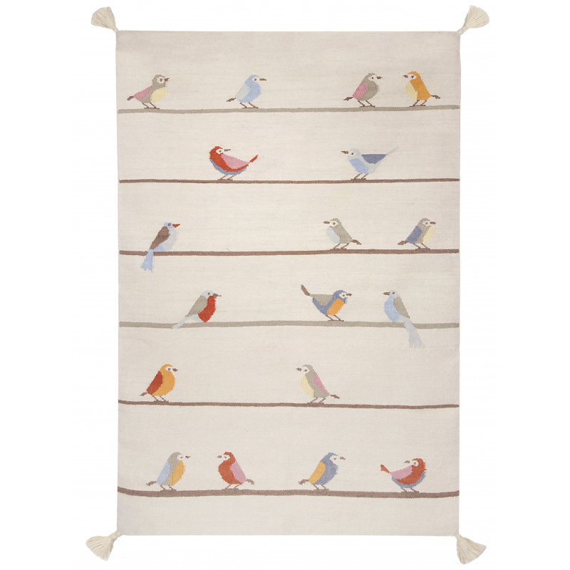 Tapis Chambre Enfant Oiseaux Multicolores Par Art For Kids