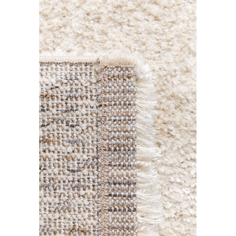 Tapis de salon moderne en laine et polyester Cassiopée écru et beige - Tapis  Chic