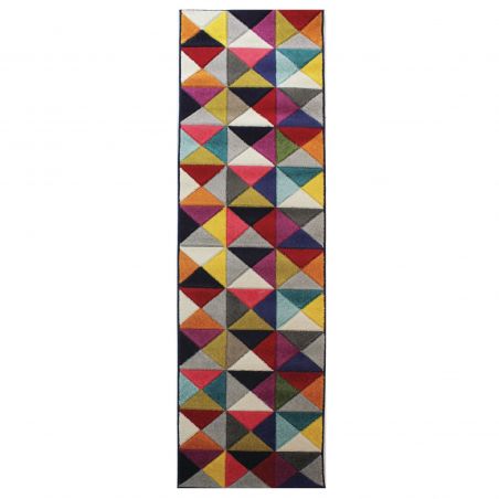 Tapis couloir entrée Design Multicolore Samba