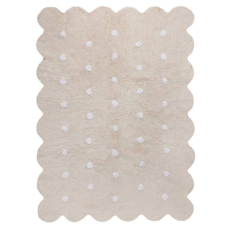 Tapis Lavable Biscuit Beige