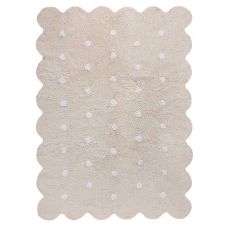 Tapis Lavable Biscuit Beige