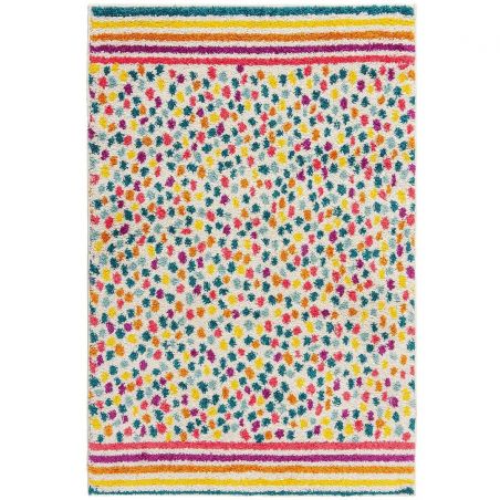 Tapis en polypropylène multicolore Menara Rainbow