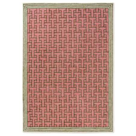 Tapis exterieur interieur100% PET Monogram Dusted Pink