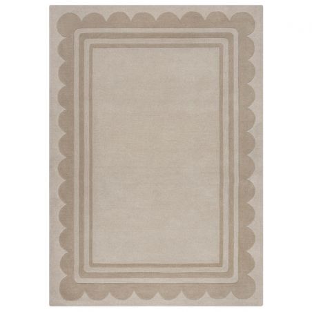 Tapis en laine beige naturel Lois