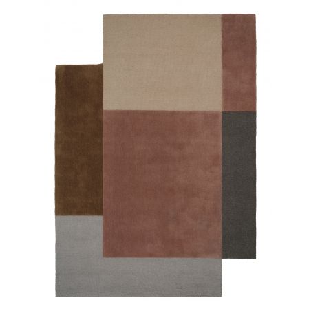 Tapis de salon pastel en laine tons pastel Muted Frontier