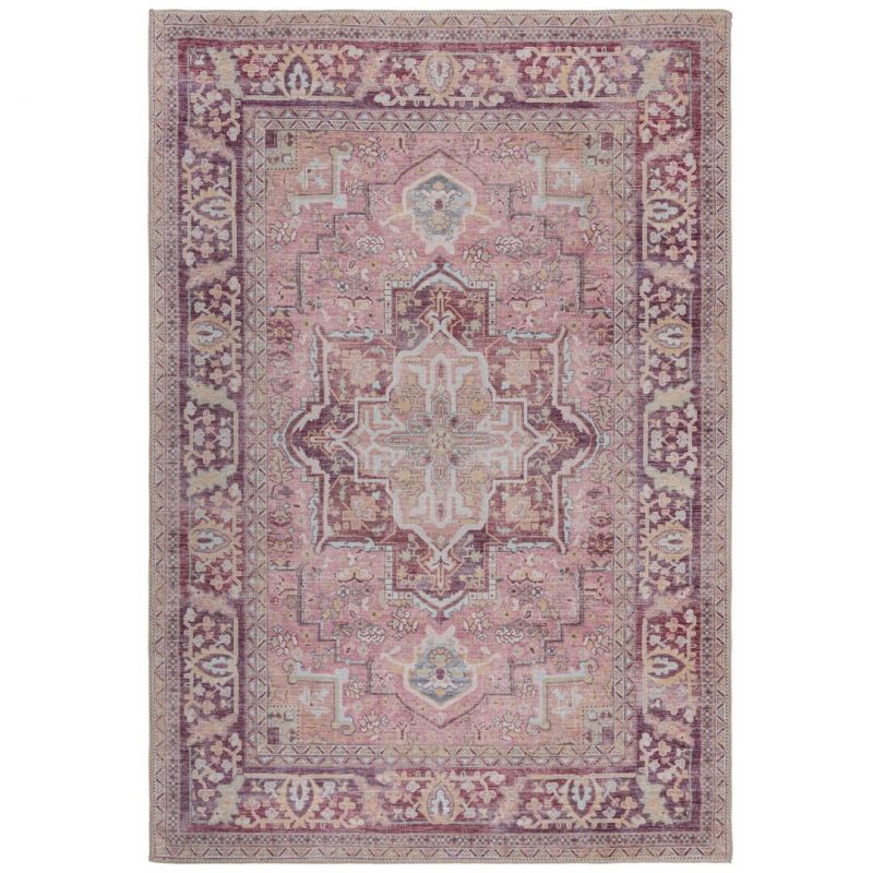 Tapis classique lavable machine rose Windsor