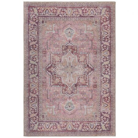 Tapis classique lavable machine rose Windsor