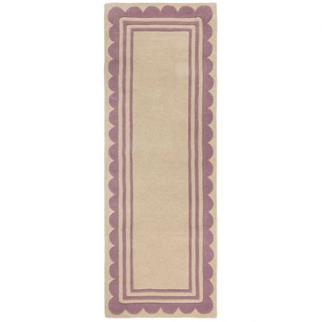 Tapis en laine mauve Lois couloir