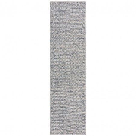 Tapis en laine effet bulles bleu chiné Minerals couloir