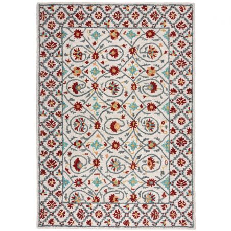 Tapis en laine multicolore Dahlia