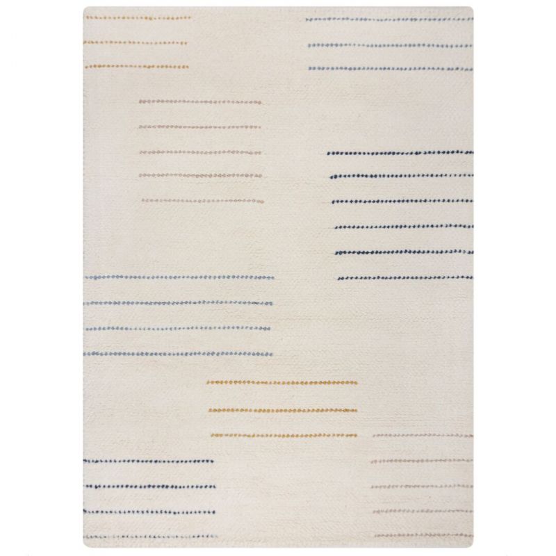 Tapis moderne en laine blanc Dottiegeometric