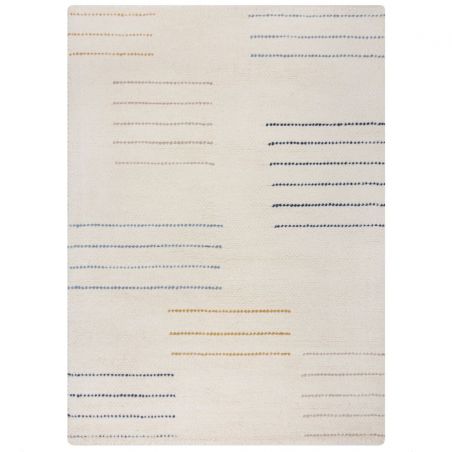 Tapis moderne en laine blanc Dottiegeometric