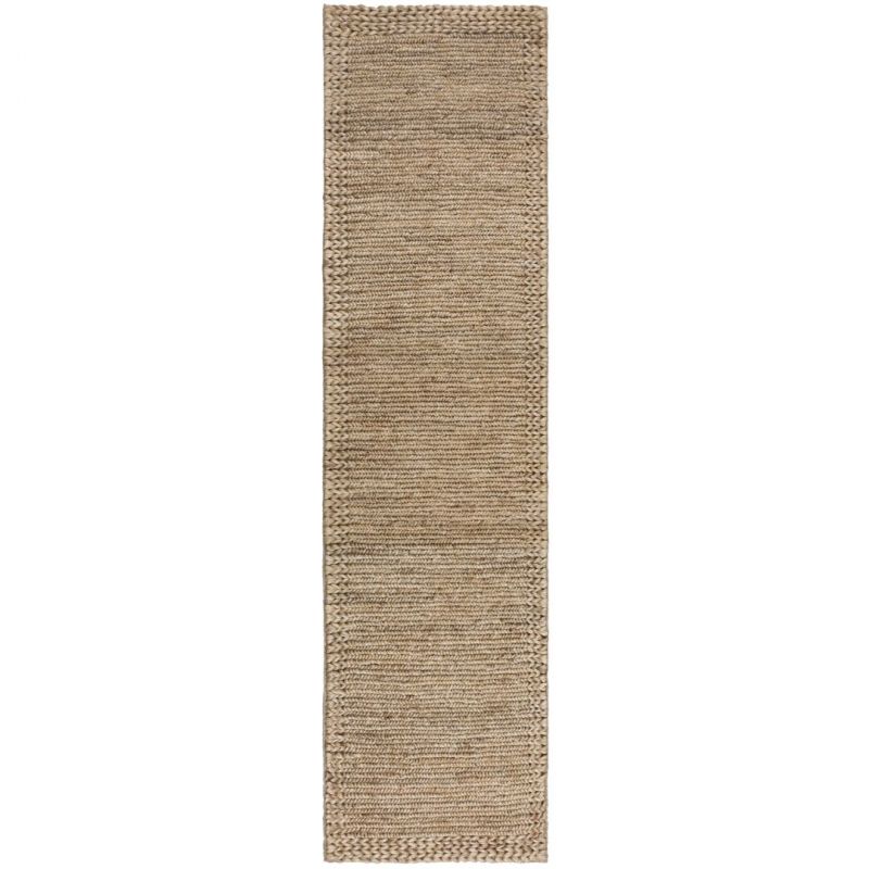 Tapis de couloir tressé en jute Border couloir