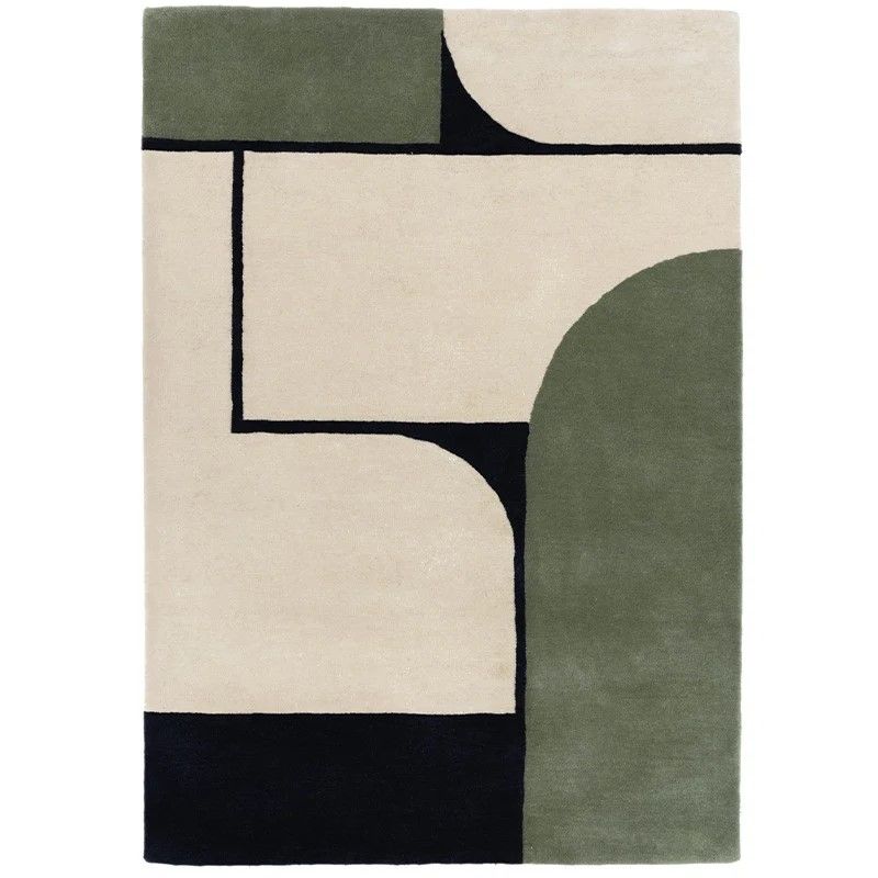 Tapis moderne vert Strada