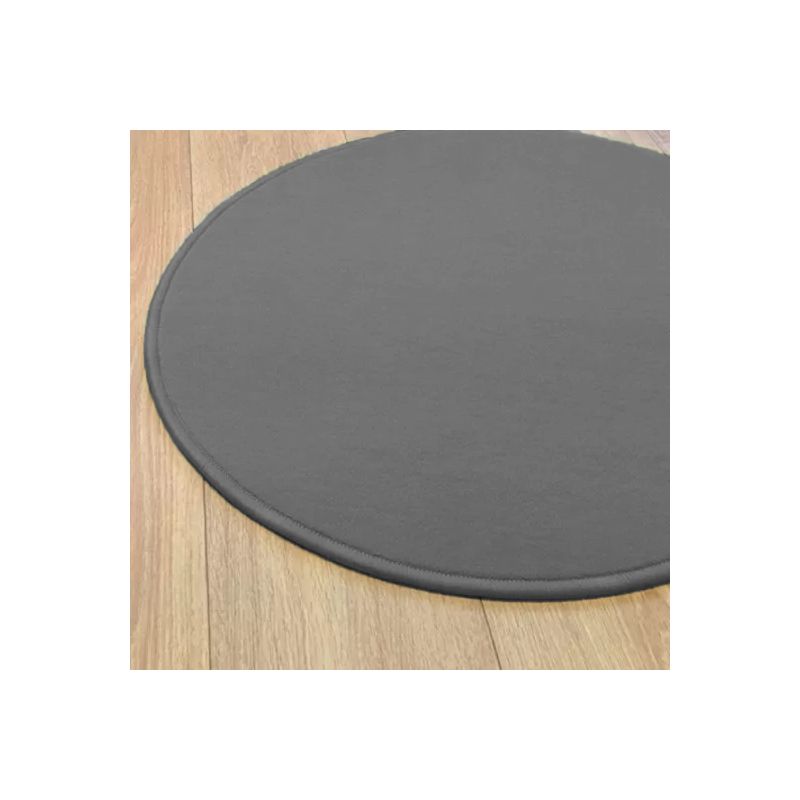 Tapis sur mesure Rond haut de gamme Lyrica Gris Foncé