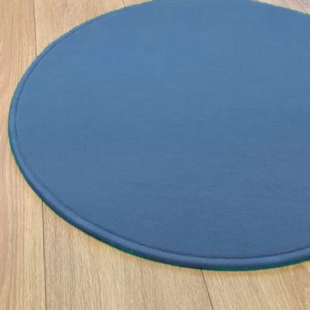 Tapis sur Mesure Rond bleu gamme Lyrica