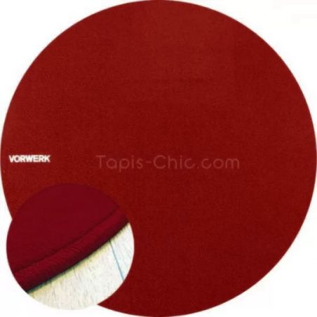 Tapis sur Mesure Rond bordeau gamme Modena