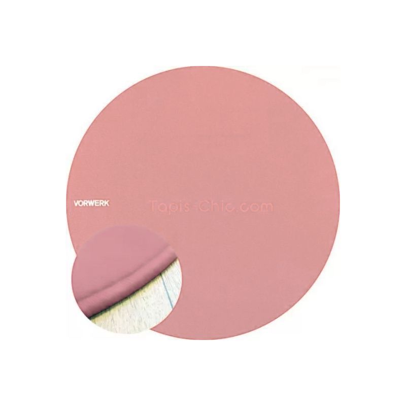 Tapis sur Mesure Rond rose poudré gamme Modena