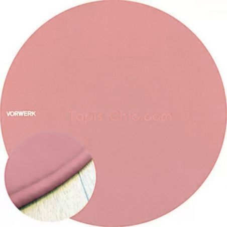 Tapis sur Mesure Rond rose poudré gamme Modena