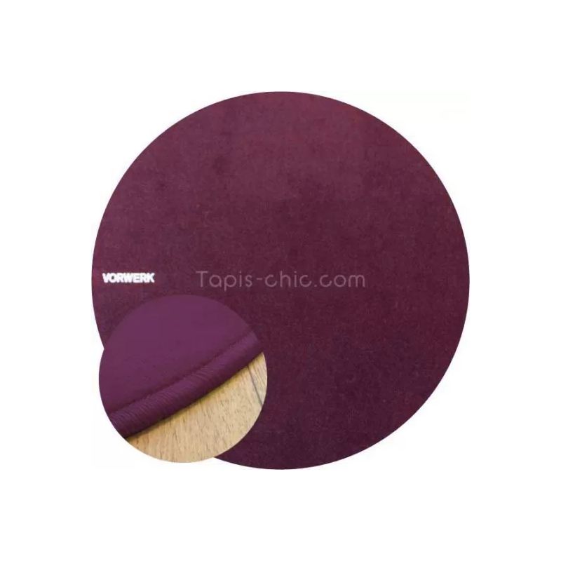 Tapis sur Mesure Rond Prune gamme Modena