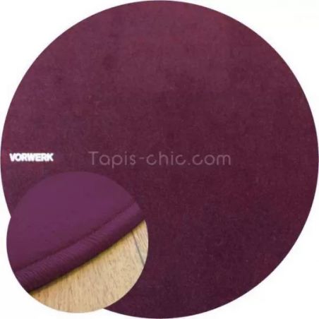 Tapis sur Mesure Rond Prune gamme Modena