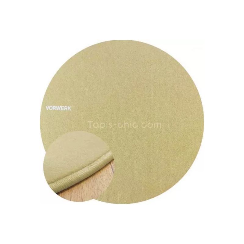 Tapis sur Mesure Rond Beige gamme Modena