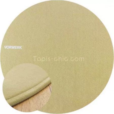 Tapis sur Mesure Rond Beige gamme Modena