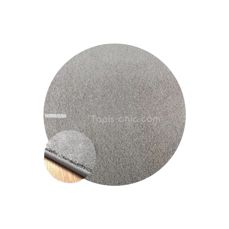 Tapis sur mesure Rond haut de gamme Lyrica Gris Clair