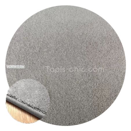 Tapis sur mesure Rond haut de gamme Lyrica Gris Clair