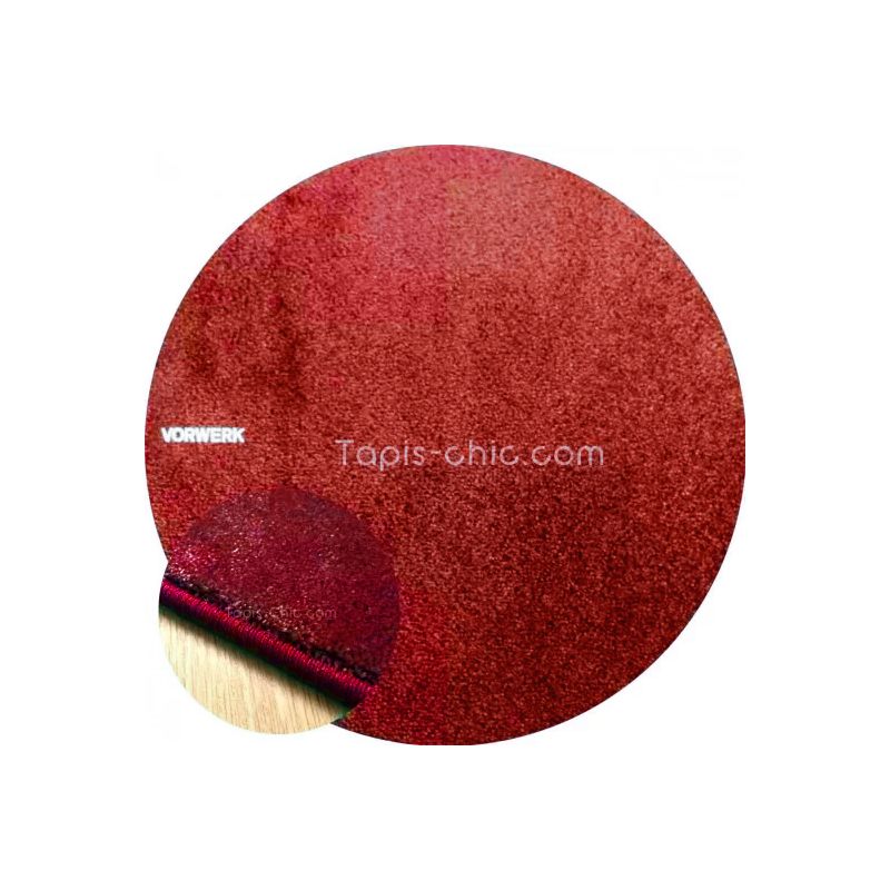 Tapis sur mesure Rond haut de gamme Lyrica Rouge