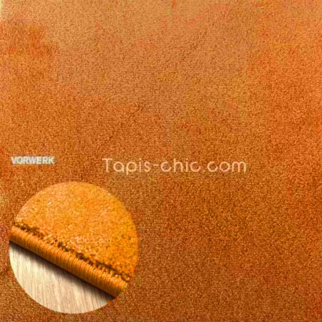 Tapis sur mesure Rond haut de gamme Lyrica Orange