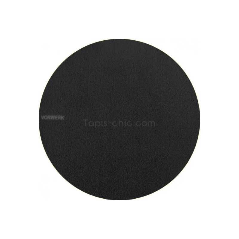 Tapis sur Mesure Rond Noir gamme Safira