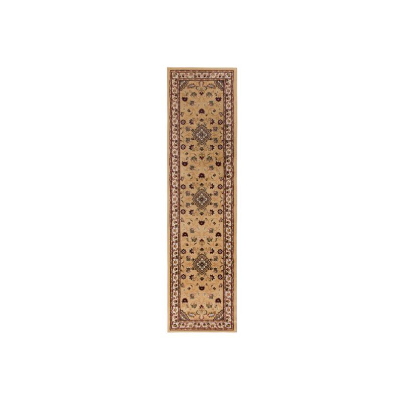 Tapis de couloir à motifs persans beige Sherborne