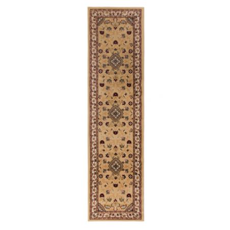 Tapis de couloir à motifs persans beige Sherborne