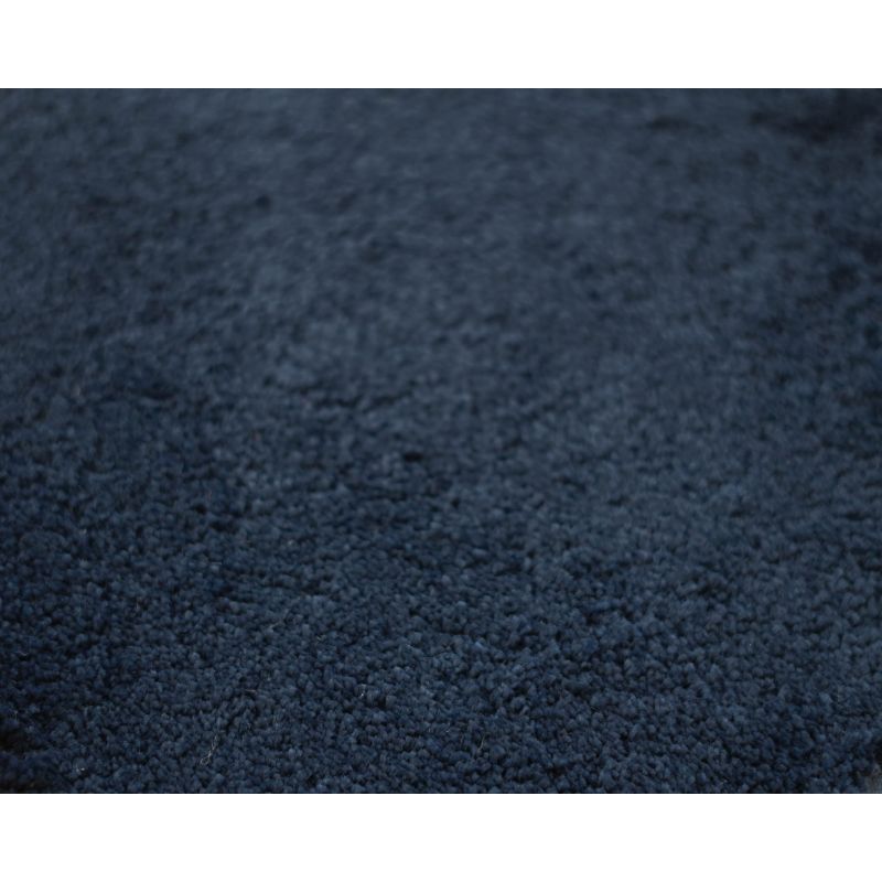 Tapis sur Mesure rectangulaire ou carré Bleu marine Kiev texture