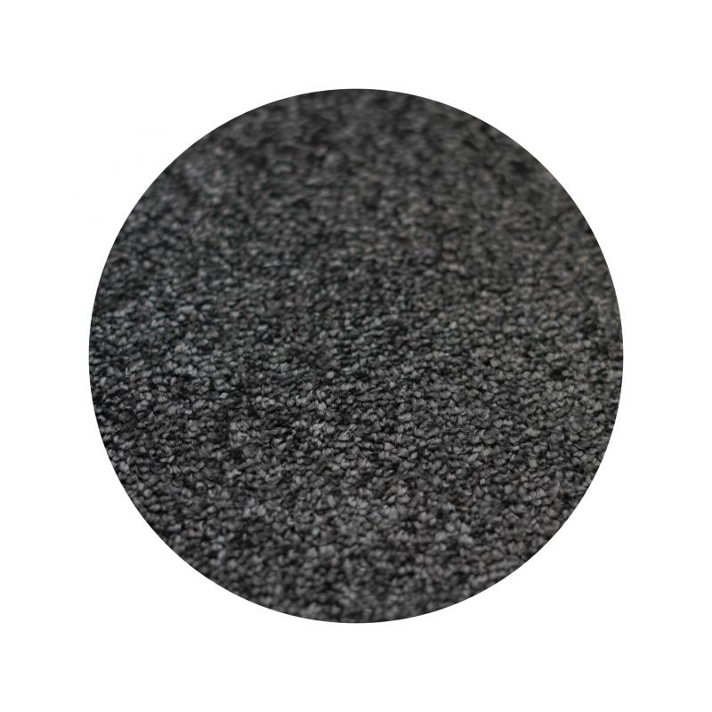 Tapis sur Mesure Rond Noir Brasilia