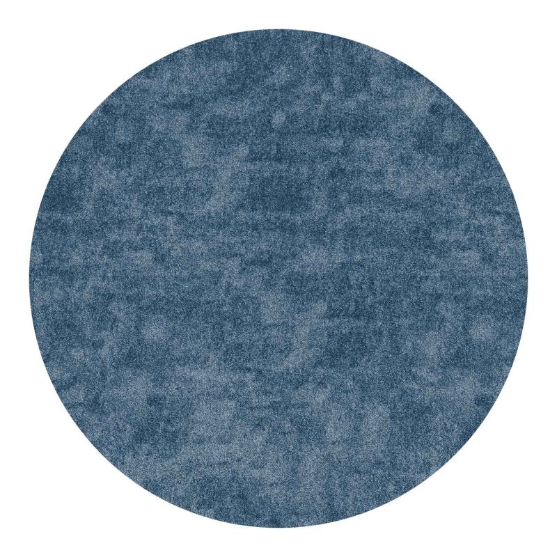 Tapis sur Mesure Rond Bleu Budapeste